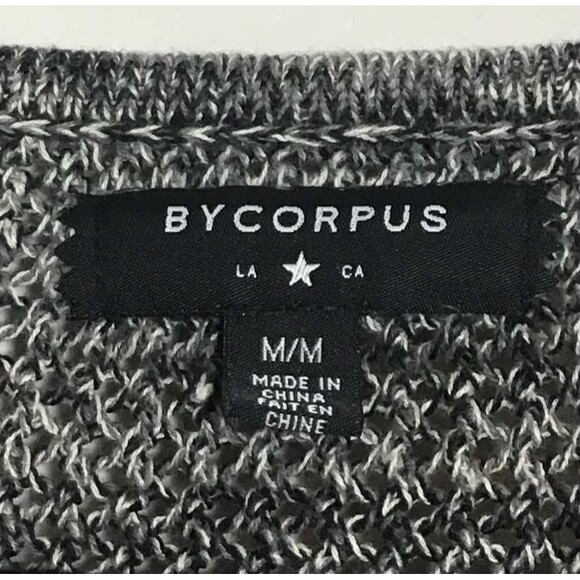 By Corpus Charcoal Grey Knitted Minimalist Casual Neutral Autumn Fall Sweater M - Picture 6 of 7